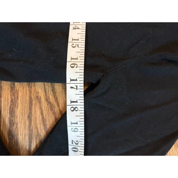 Michael Kors Full Zip Sweater Jacket Mens Size Medium Black Blade Collar Pockets - Picture 7 of 8